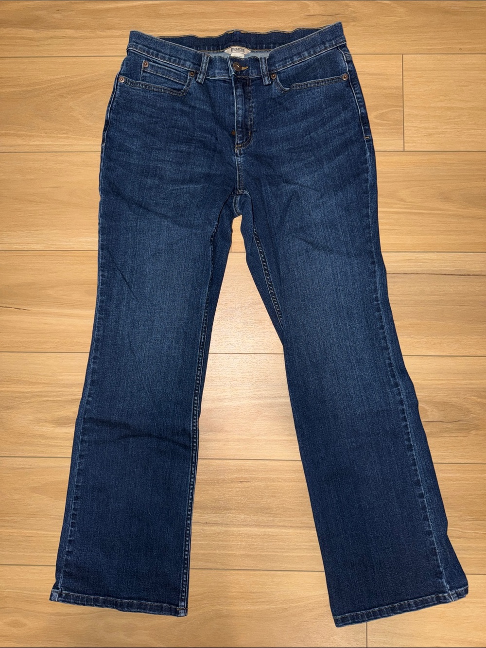 Duluth Trading Co Women's Dark Blue Boot-Cut Jeans